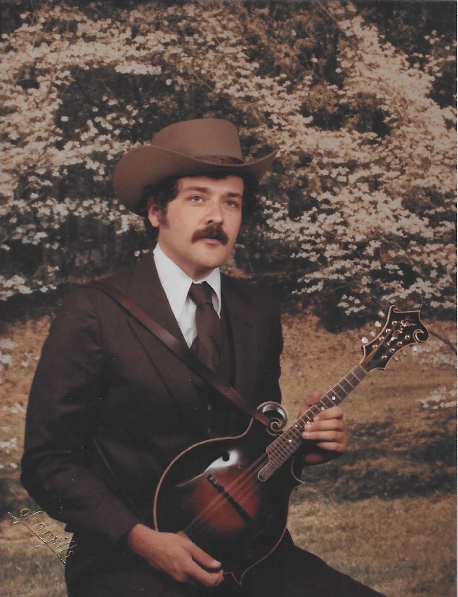 Tony Williamson pictured with his mandolin.
