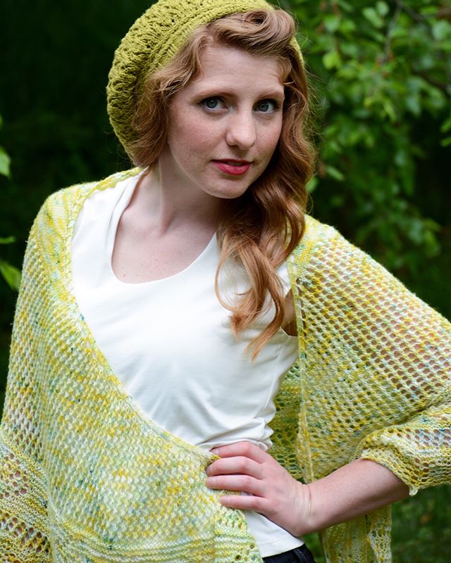 A lacy mesh crescent shawl is my favorite summer shawl for wrapping up in. It pairs so well with everything from jeans to a summer dress. The Lemon Verbena shawl is live now and you can get it for less than $5 until Sunday no coupon code needed. Or y