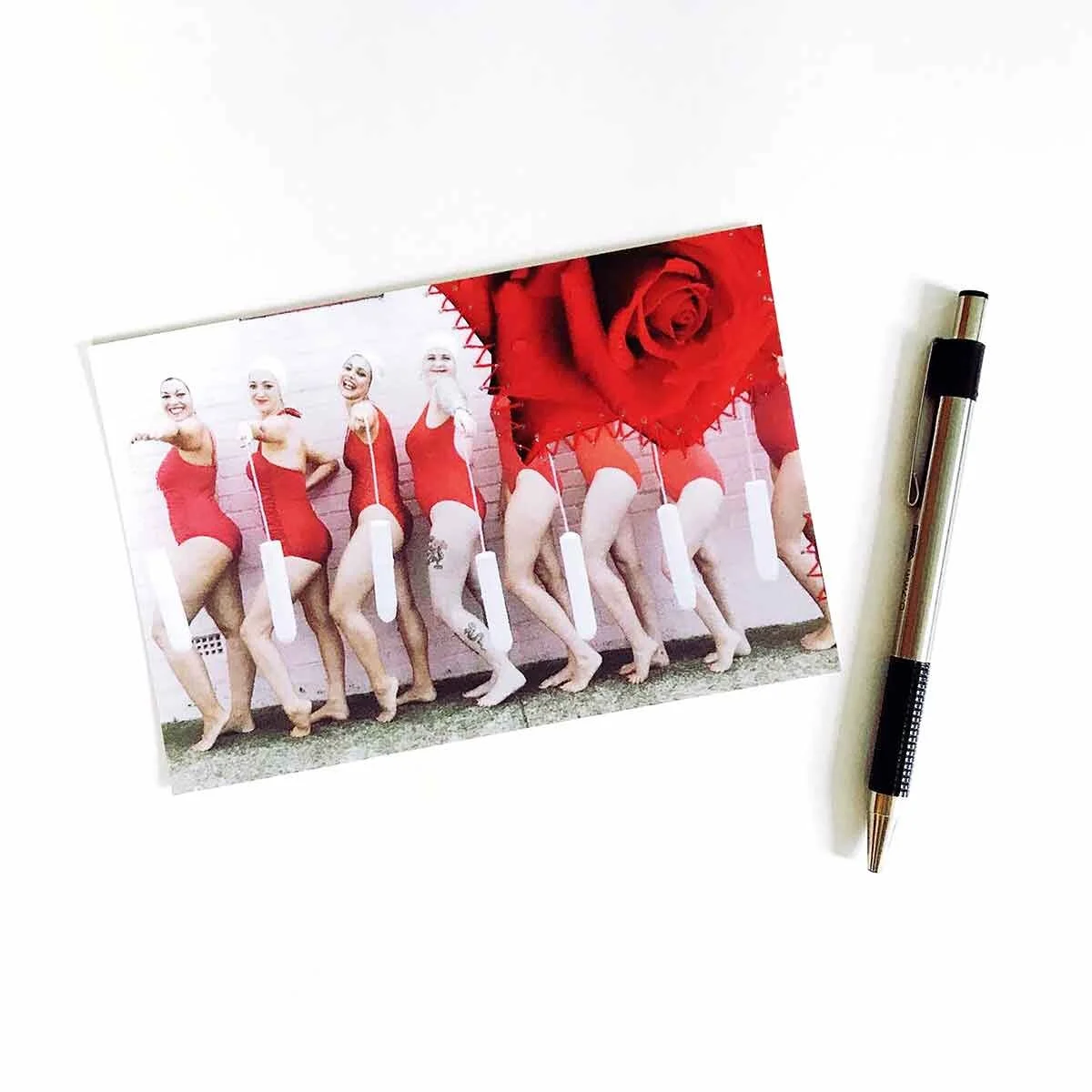 Lady in Red Postcard