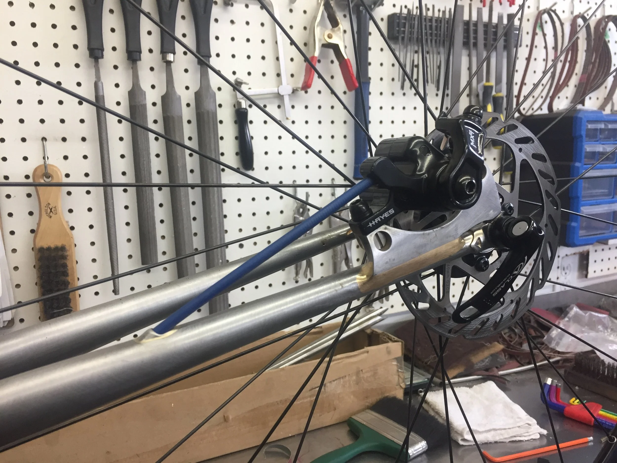 Disc fork detail