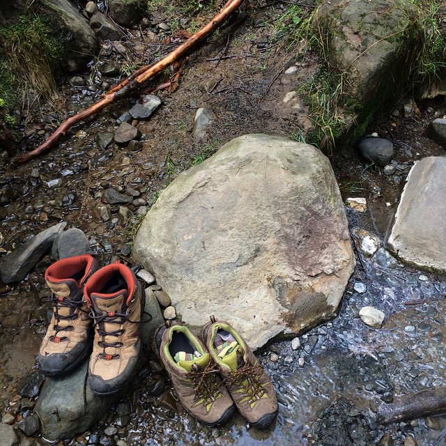 hiking boots and rocks in pacific northwest nordland.jpg