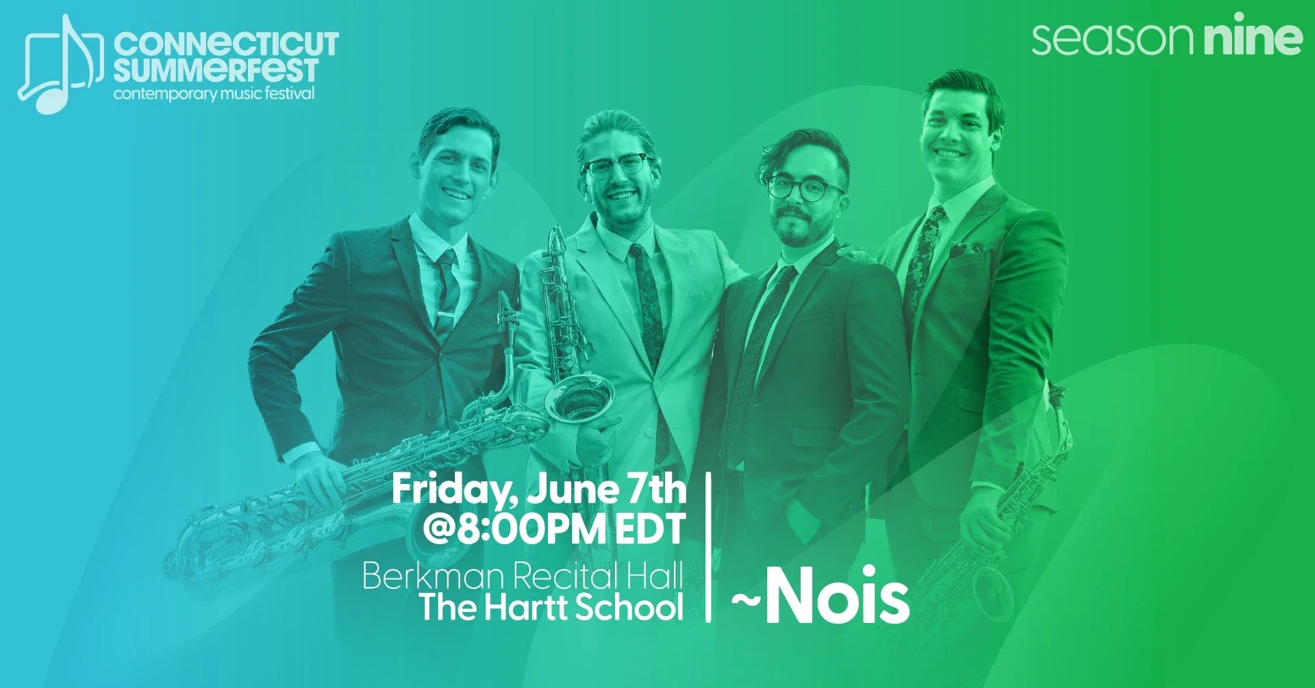 Connecticut Summerfest 2024 Concert Series - ~Nois Guest Artist Recital (Livestream)