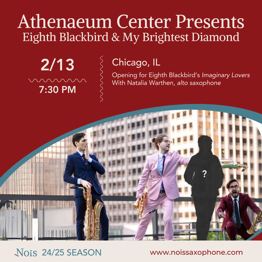 Athenaeum Center Presents: Eighth Blackbird, My Brightest Diamond, & ~Nois