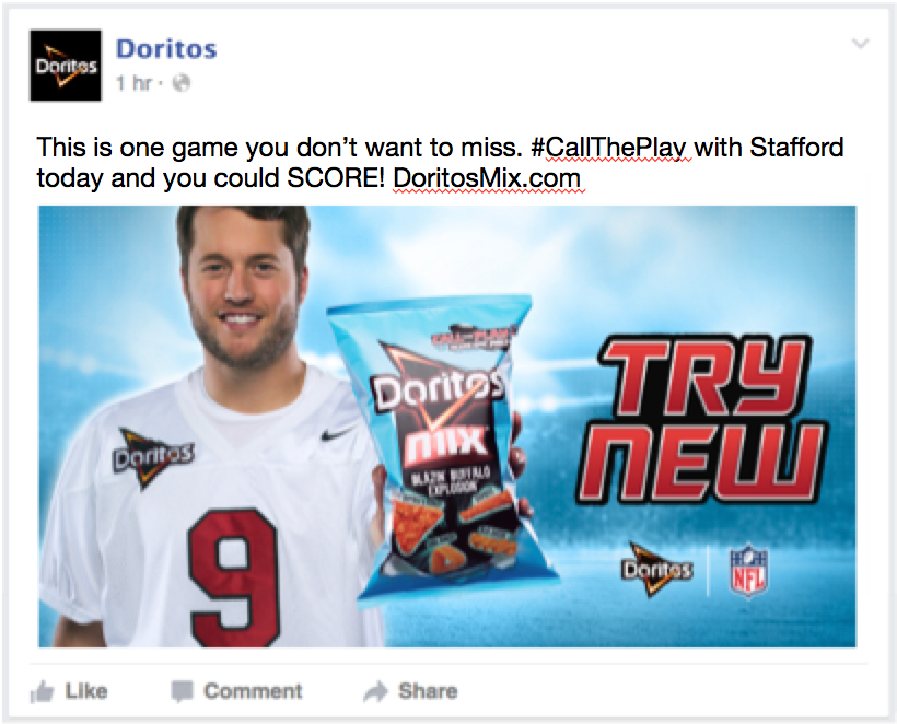 Promotion for Doritos Mix Blazin' Buffalo Explosion