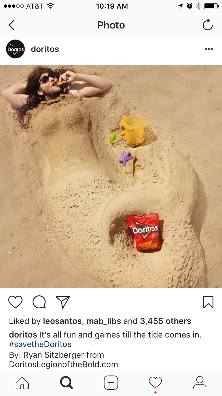 Summer promotional post from Doritos' Legion of The Bold
