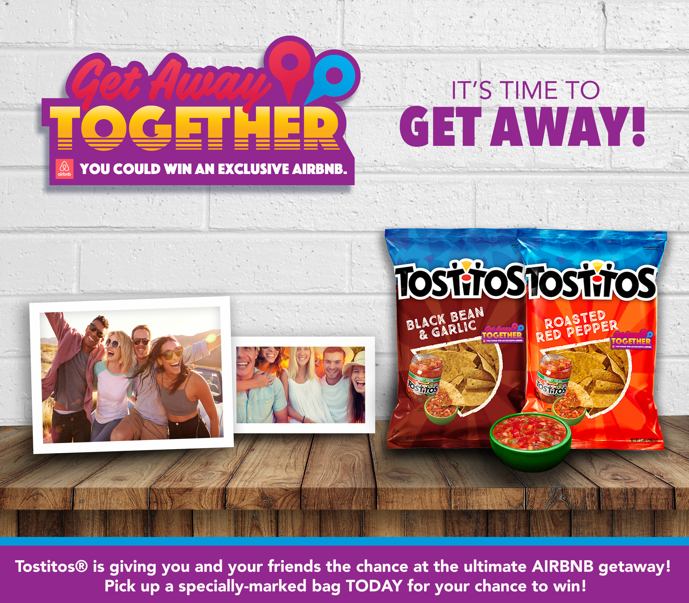 Brand development ideation to highlight awareness of brand partnership with Airbnb