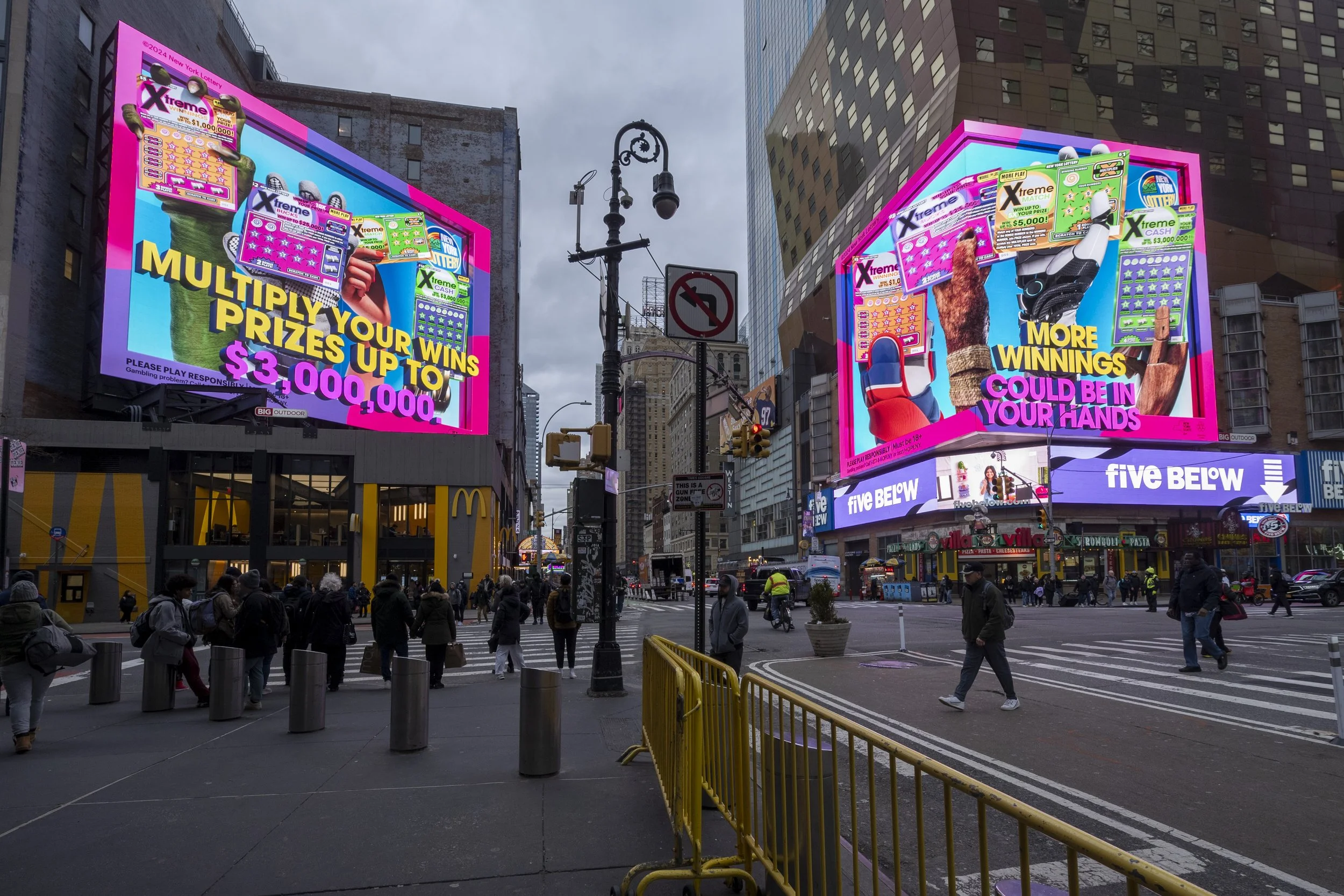 New York Lottery - 3D Spatial Billboard 2024