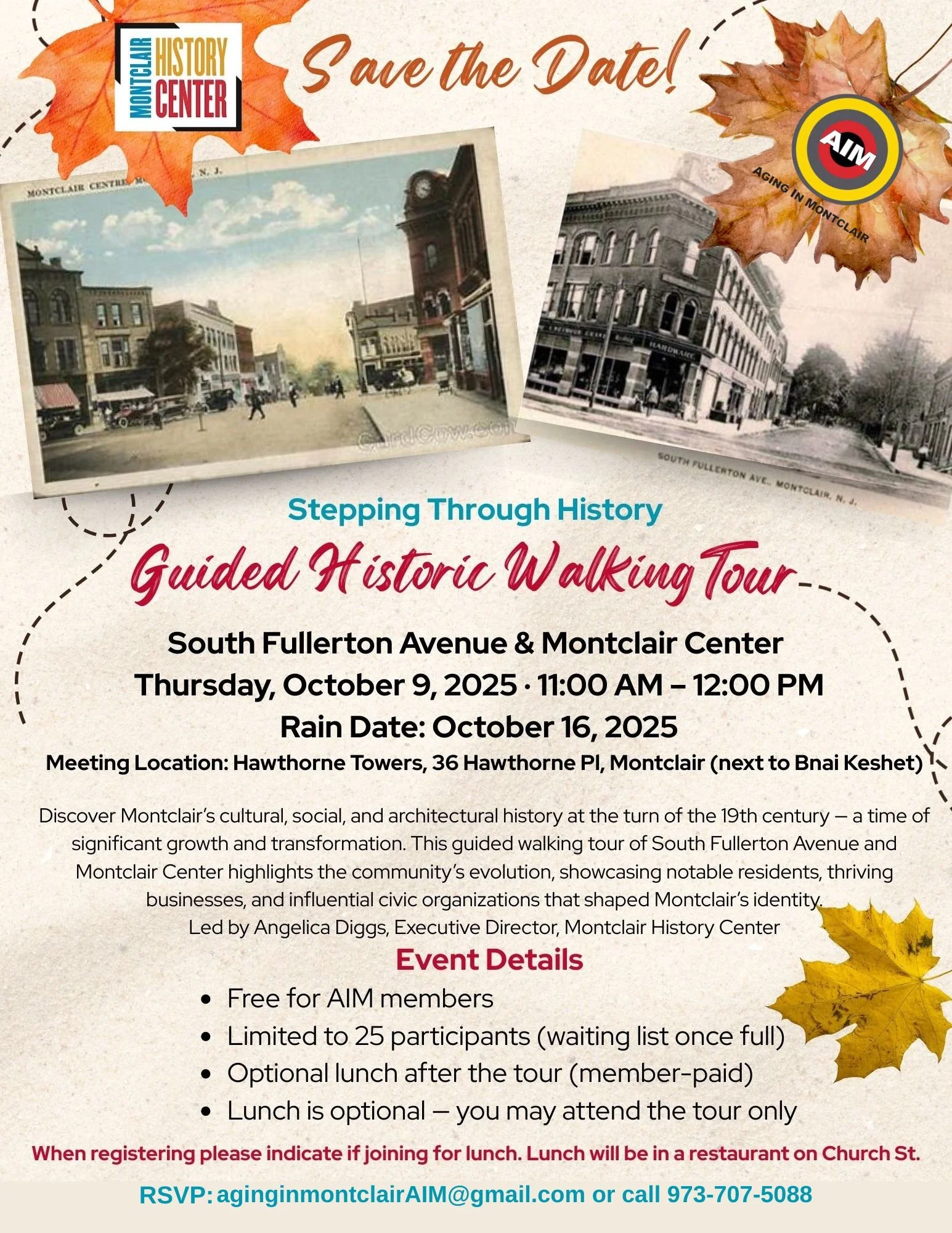 Guided History Walking Tour with the Montclair History Center