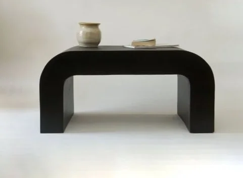Curved Coffee Table - Black
