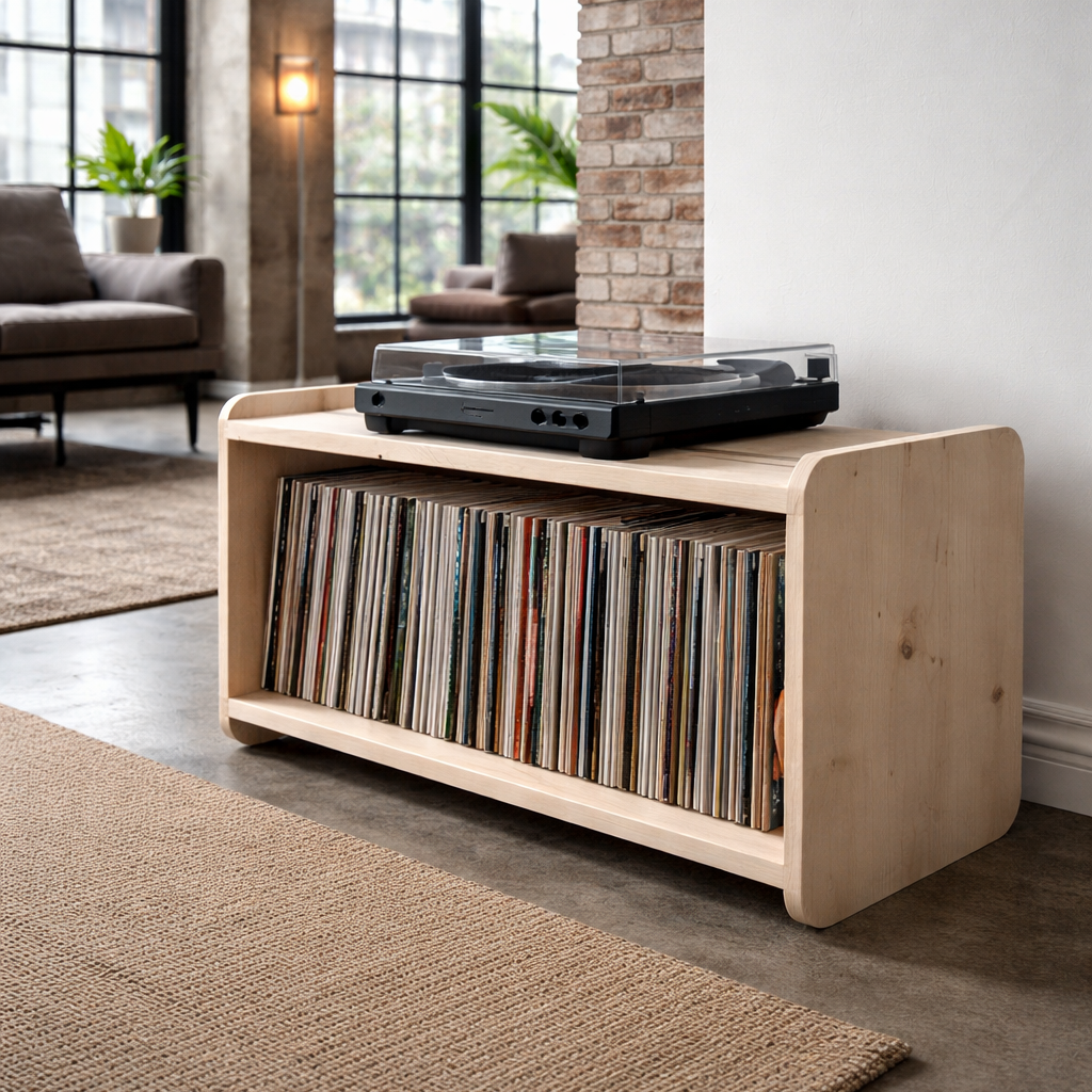 Solid Wood Handmade record holders