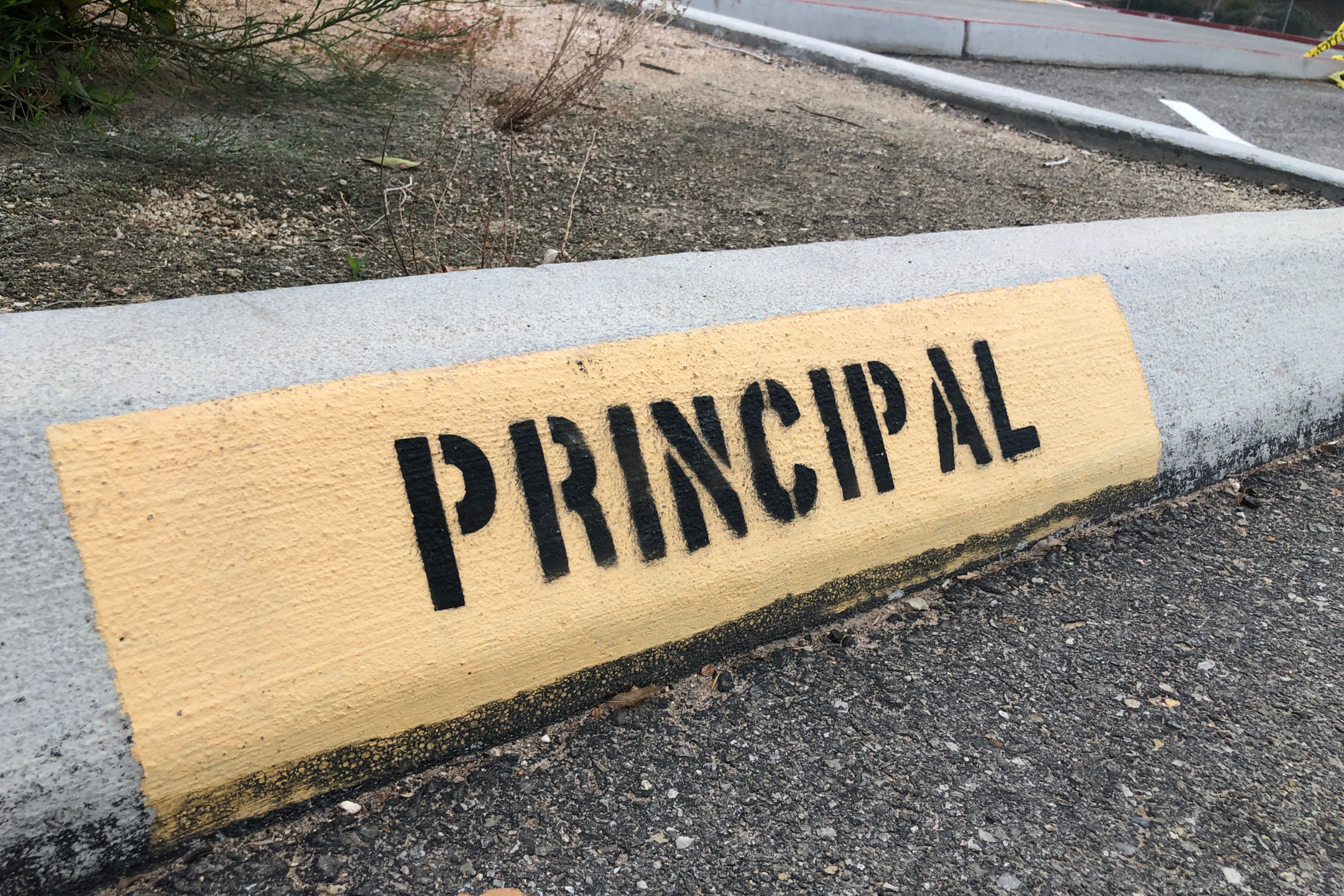 A school principal still in hiding