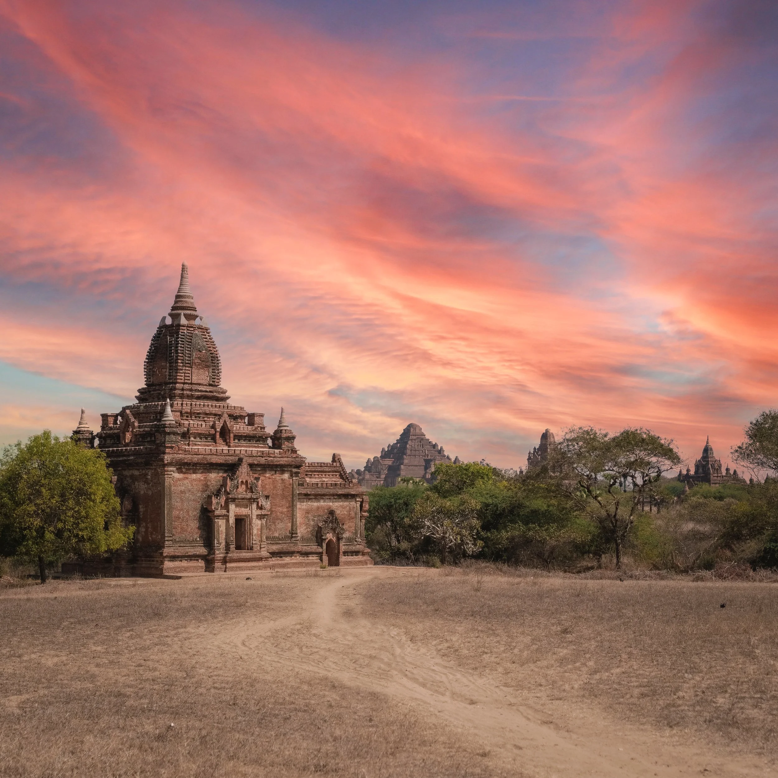 Monks in Bagan in need of food
