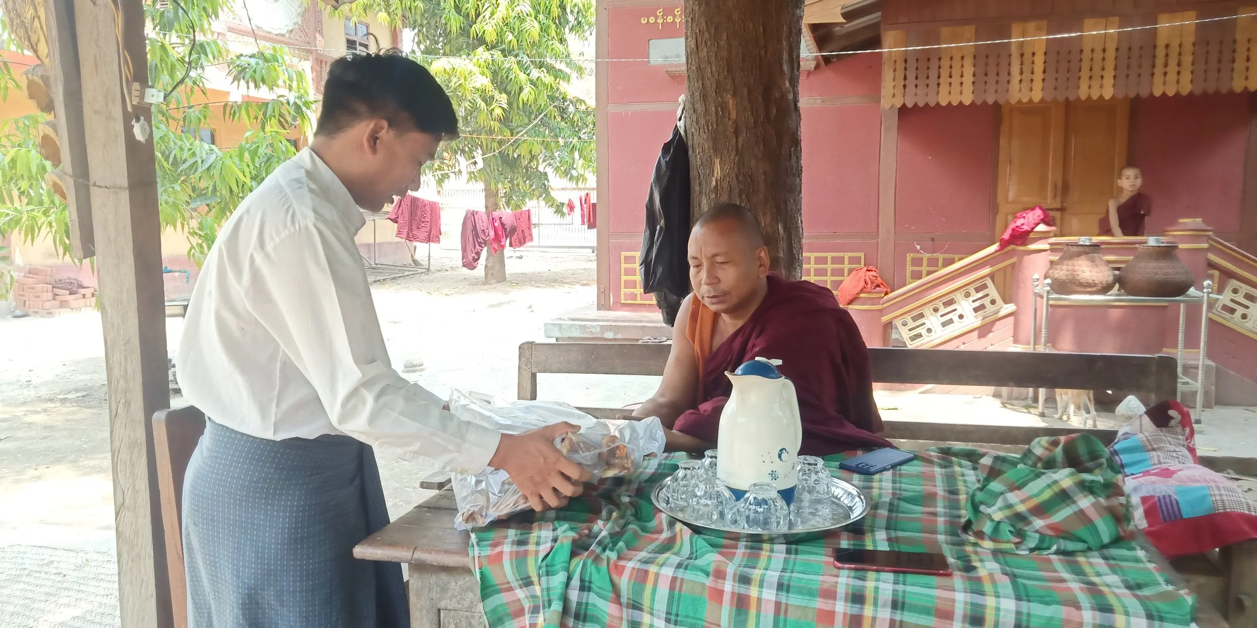 Bringing food to the Sagaing Hills