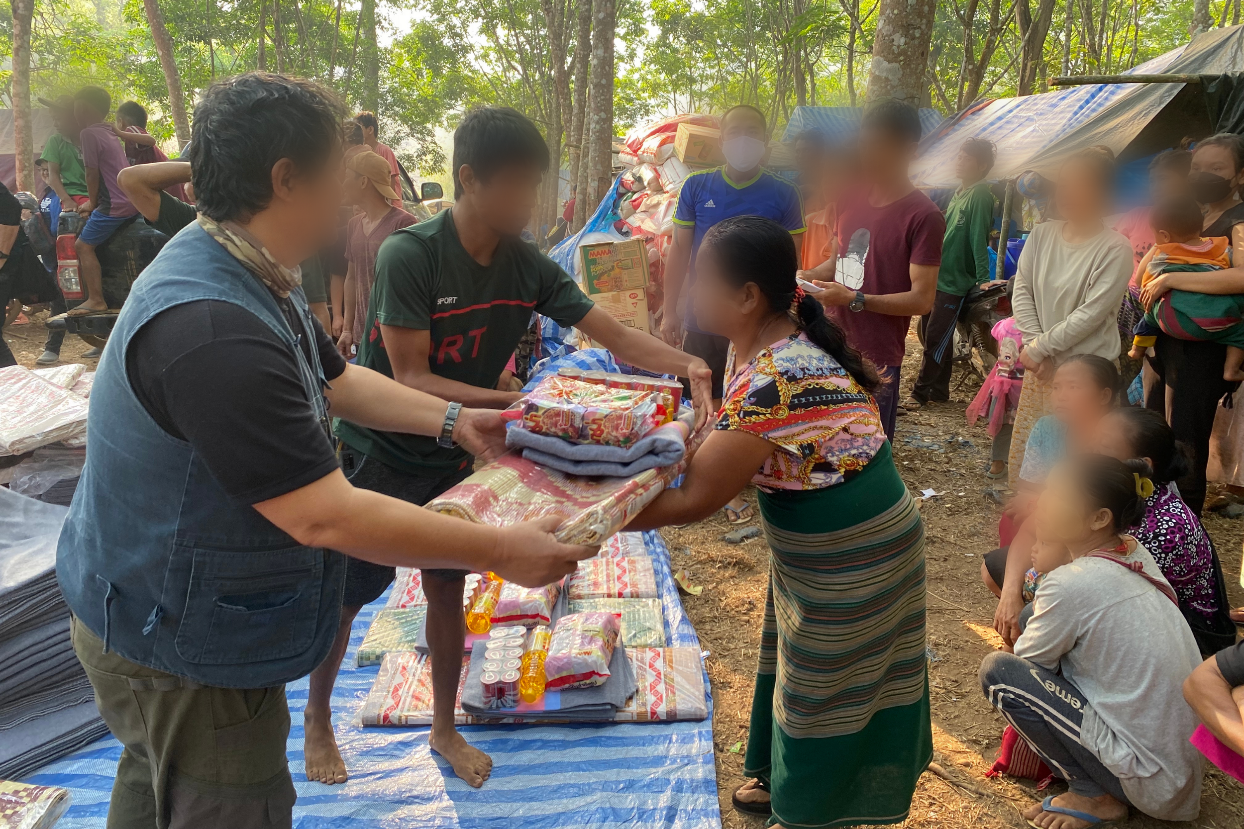 Distribution of aid