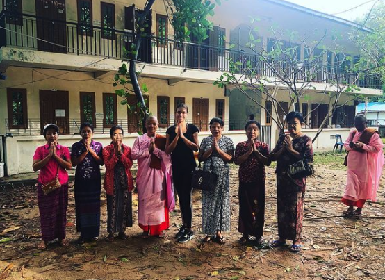 At a vipassana center in Yangon, role models and butterflies