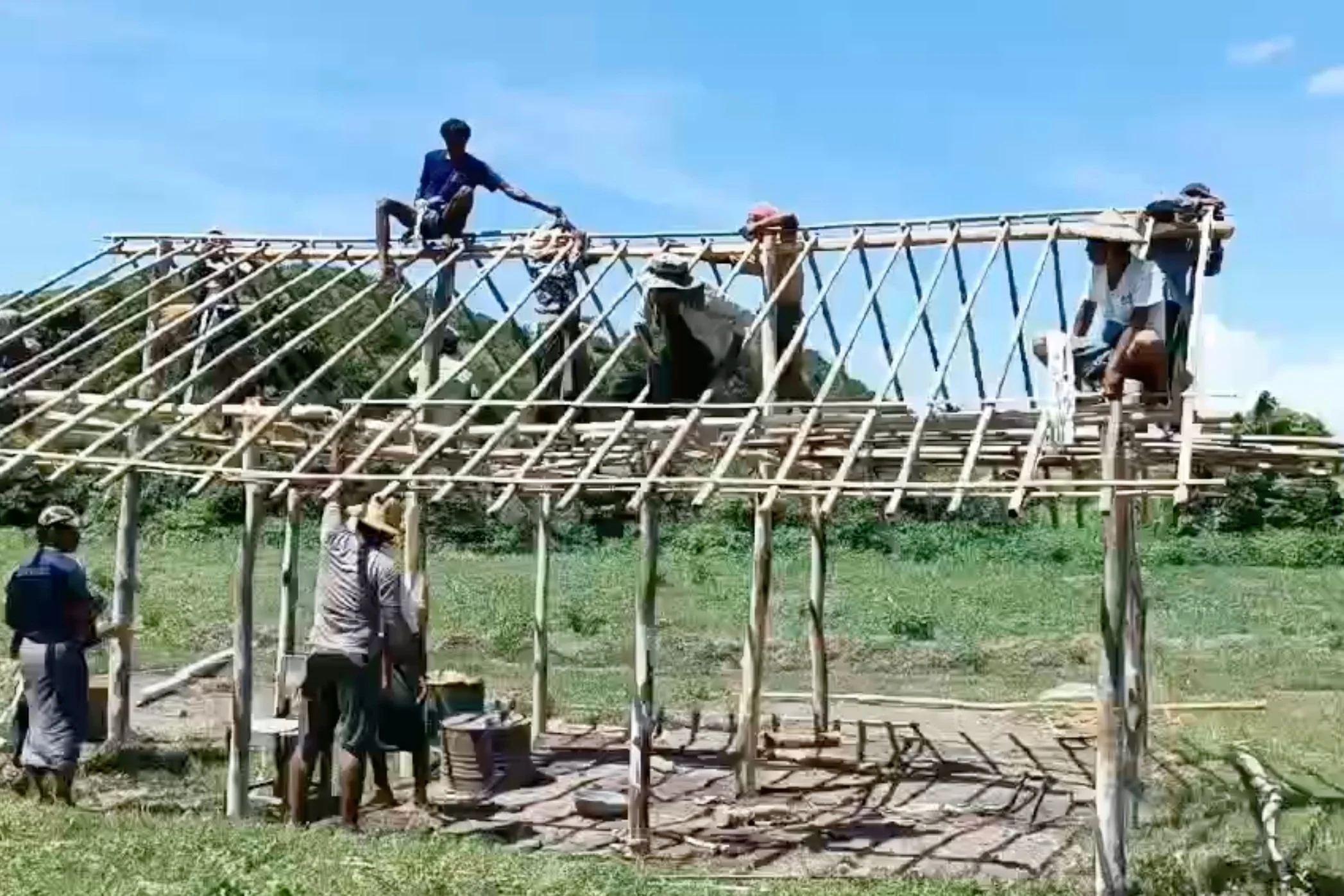 Temporary Shelters built in Sagaing Division