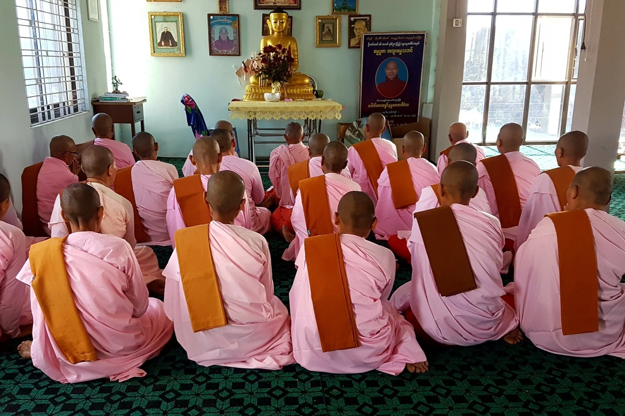 Rice to Nuns: "Now They can Meditate in Peace!"