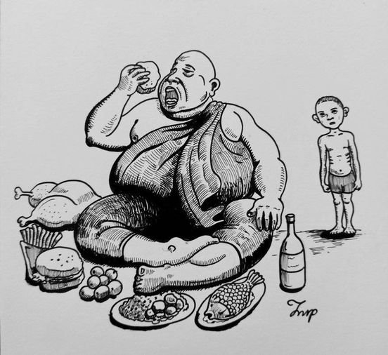 A Well-Fed Monk