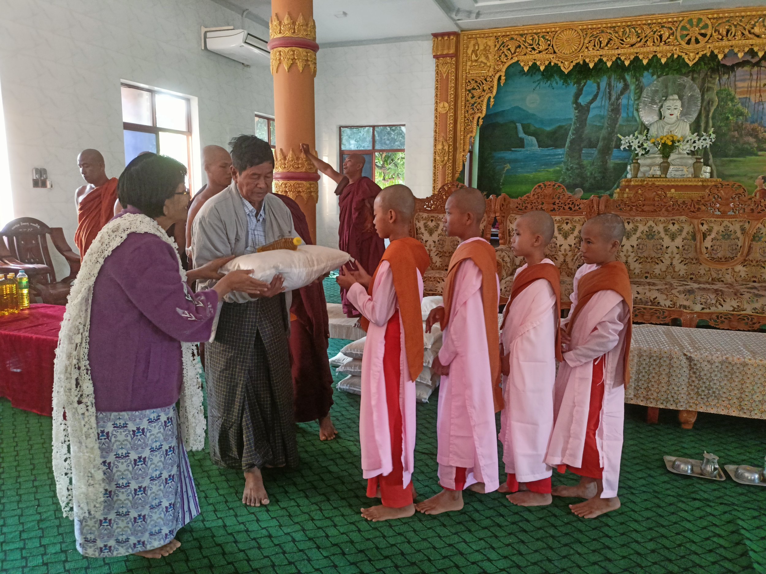 Bringing Rice and Goodwill to Yetagun Mountain