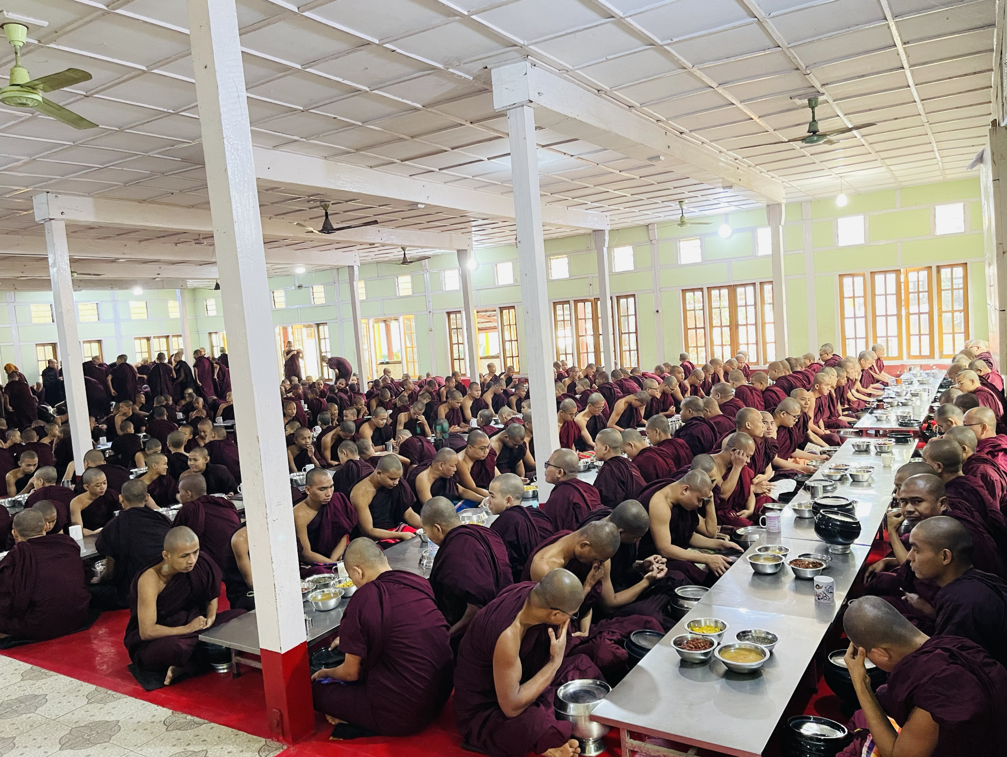 "Oh, this time, the Sangha would be having our rice..."