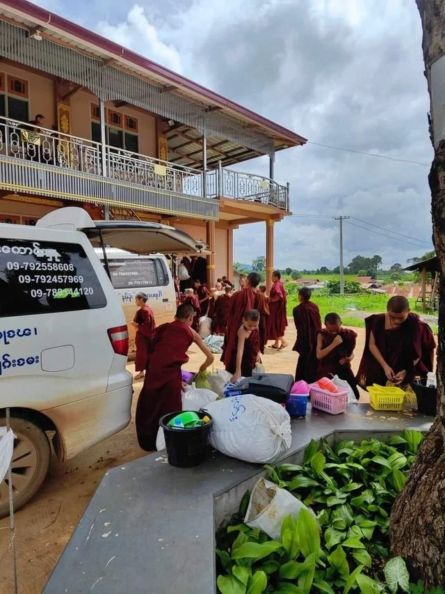 Resilience Amidst Ruins: Supporting Myanmar’s Displaced Monastic Communities