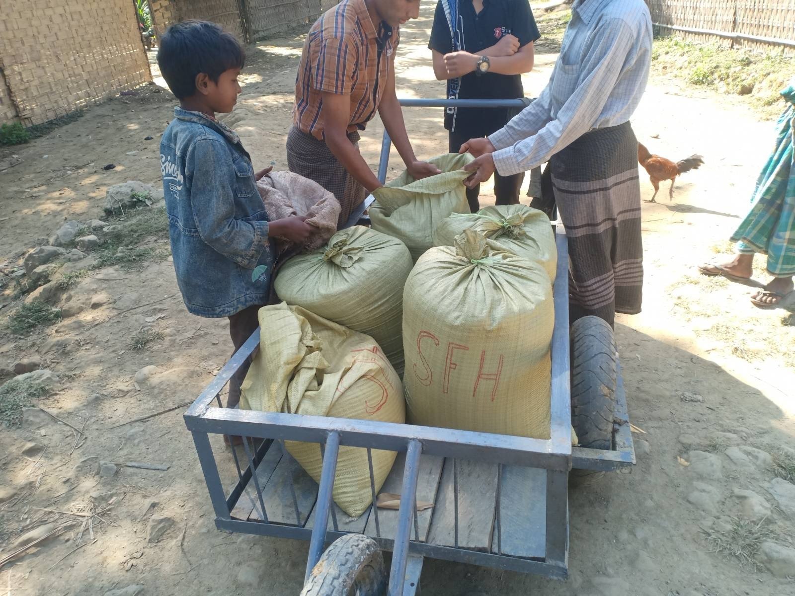 rural IDP village received nutrient dense foods- many suffering malnutrition.jpeg