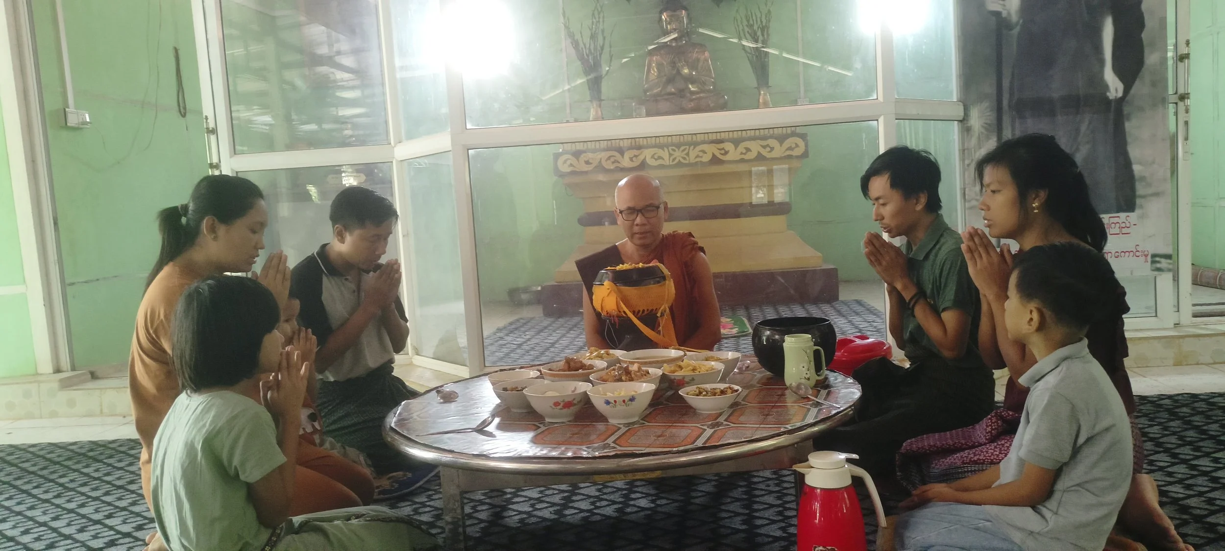 Honoring One's Father with a Donation to Monks