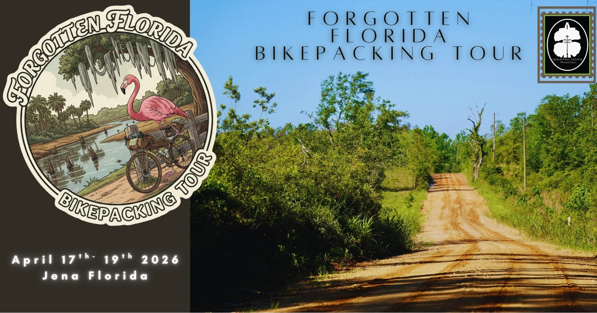 Tomorrow, Thanksgiving Day at 11am EST, sales go live for the 2026 Forgotten Florida Bikepacking tour.
*3 days and 2 nights of amazing dirt roads.
*Option to sleep inside on both nights.
*Option to sleep inside at least 1 night.
*Amazing camps with h