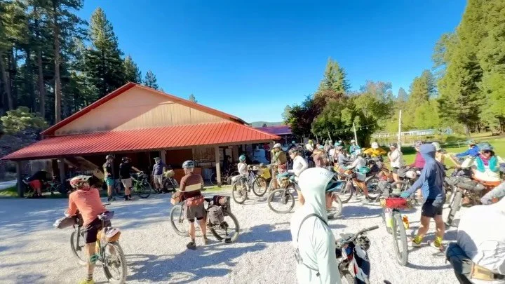 SoJourn to SaCWeeD Day 1 Waterfall Lodge to Roger&rsquo;s Ruins Meadow 41 miles- I was fed and prepared as I grabbed my bike and joined the 70 other plus souls who had lined up to embark on this foray into the forest.  It wasn&rsquo;t but 30 seconds 
