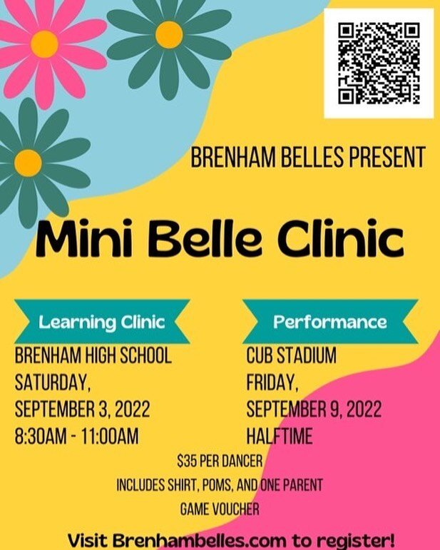 Join the Belles for our annual Mini Belles Clinic.