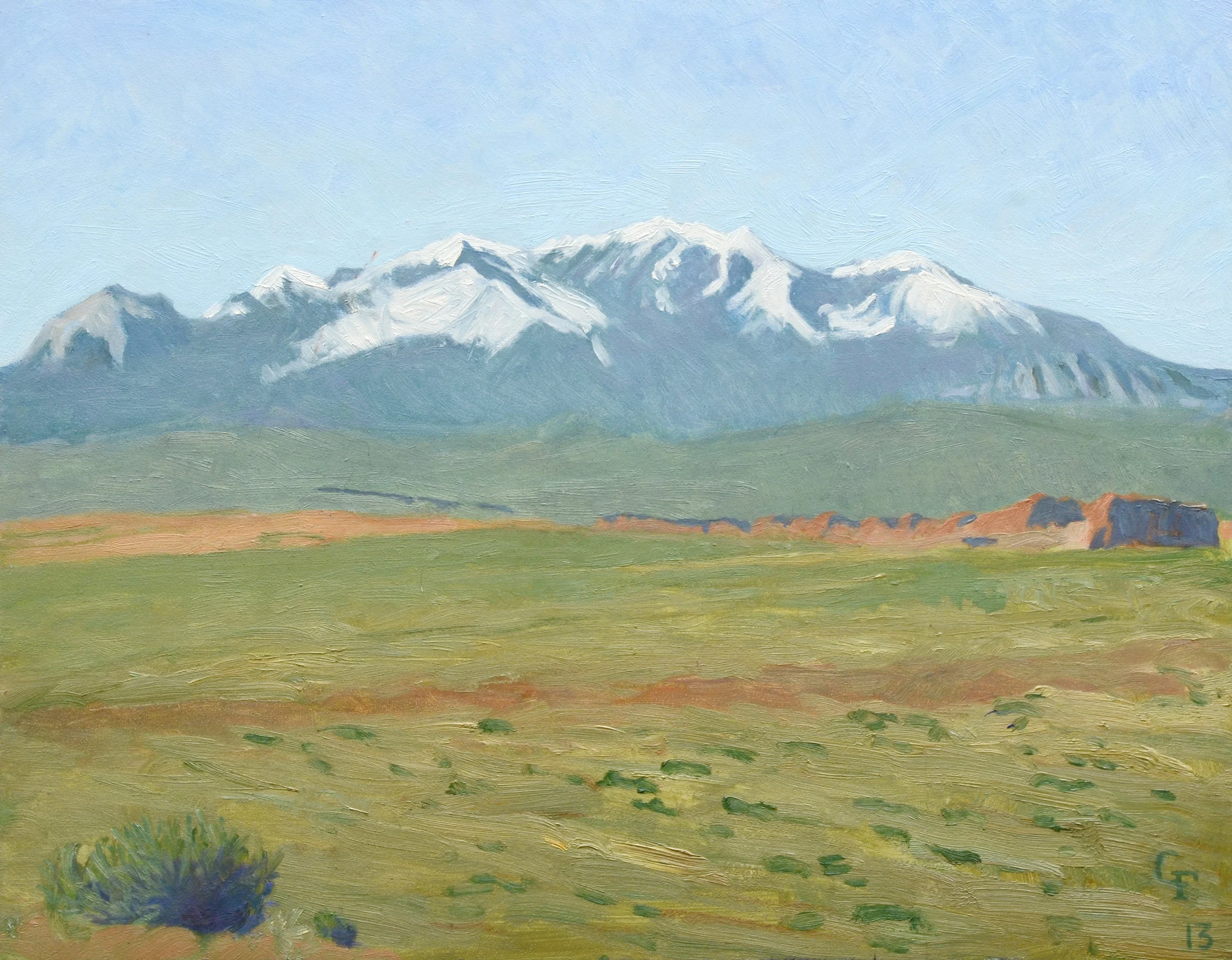 Henry Mountains, oil on panel 11" X 14"