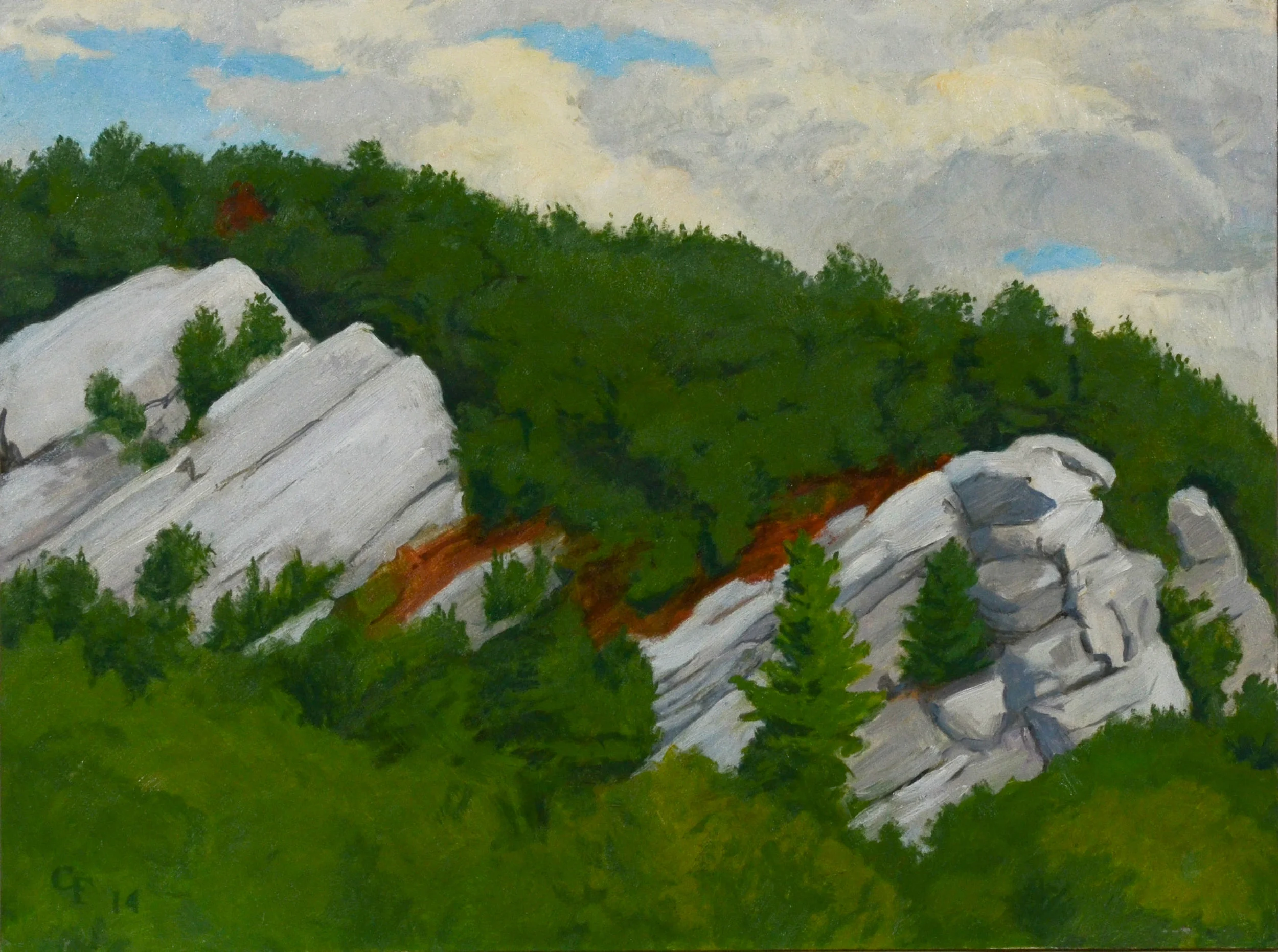 Trapps, oil on panel, 9" x 12"