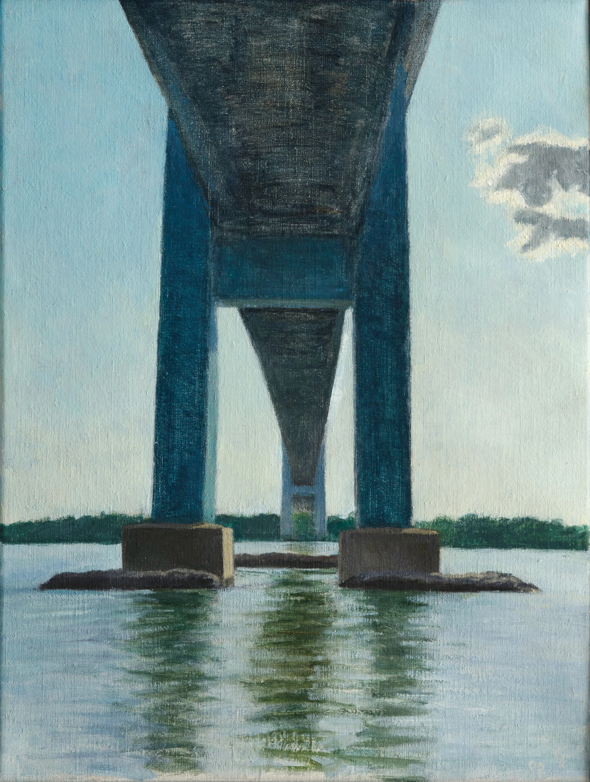 Bridge, oil on canvas, 16" x 12"