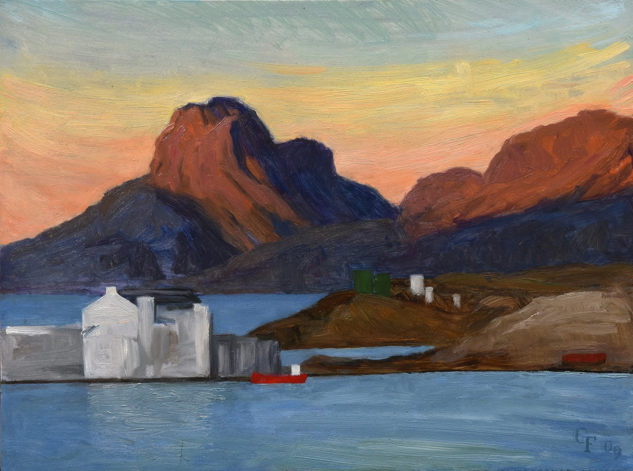 Bodo I Norway, oil on panel, 9" x 12"