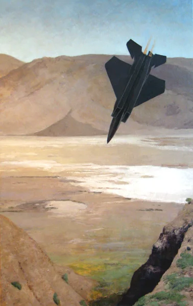 Death Valley Jet, oil on canvas, 36" x 22" SOLD