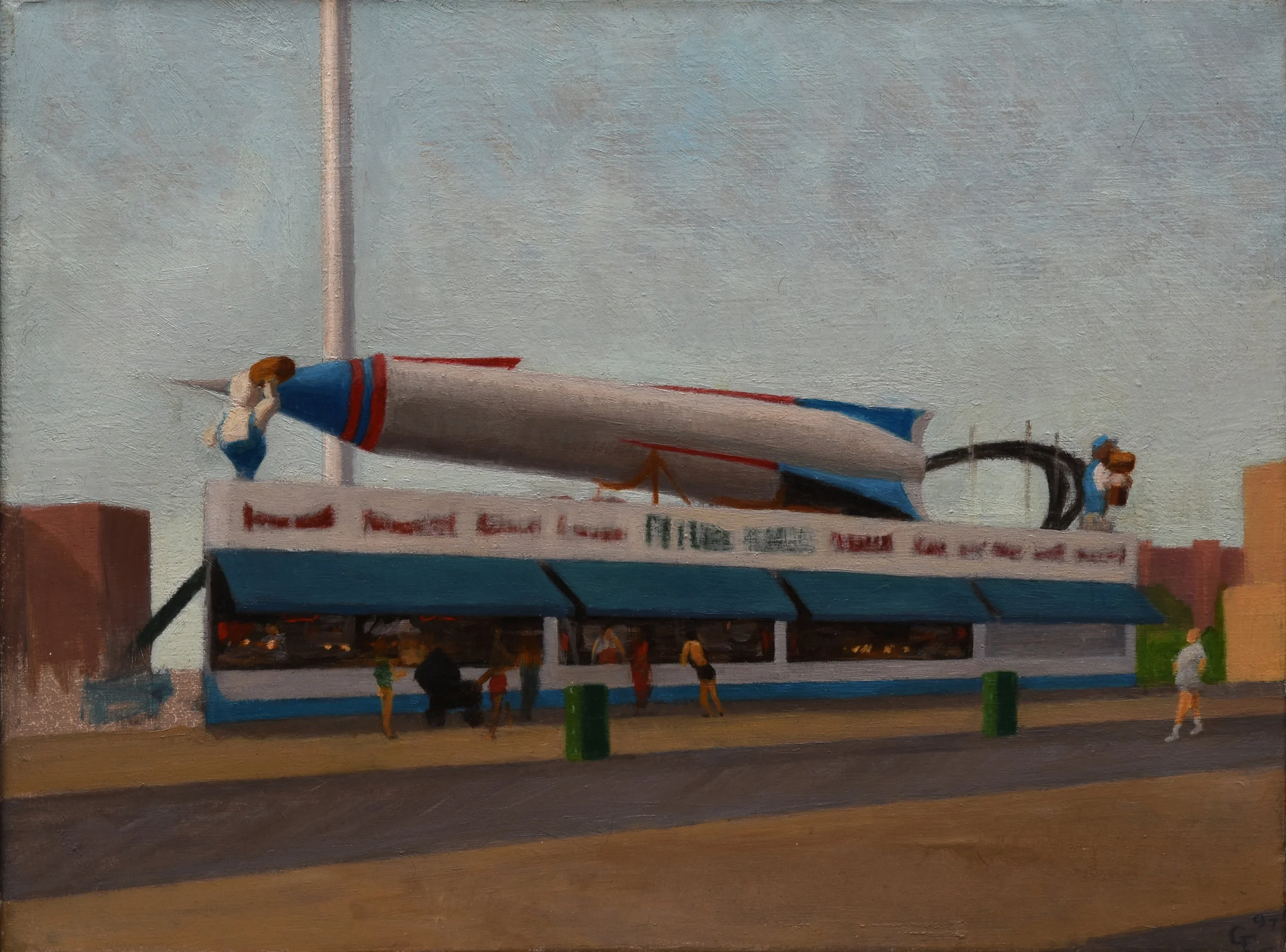 Astroland, oil on canvas, 12" x 16"