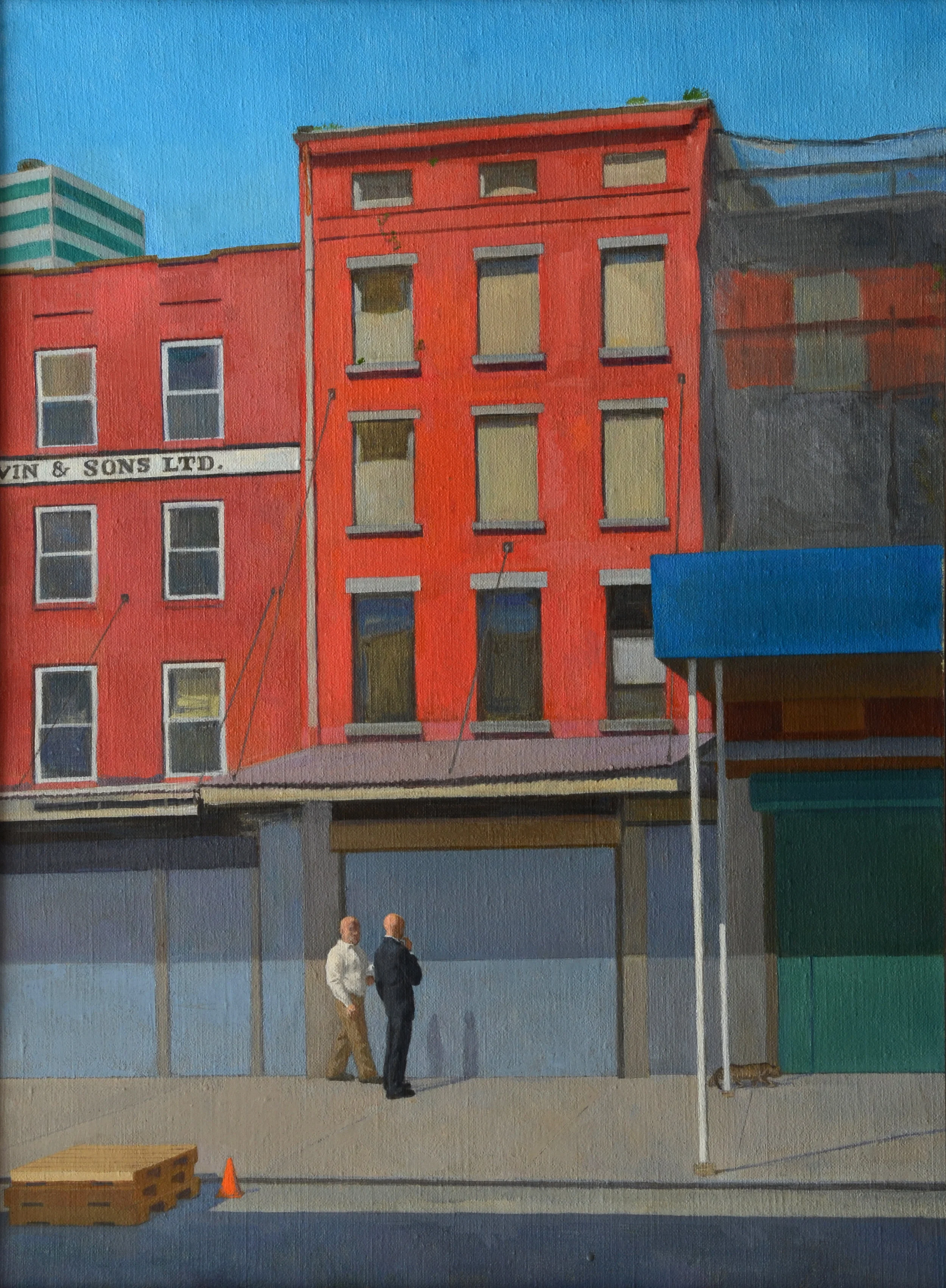 South Street for Sale, oil on canvas, 24" x 18"