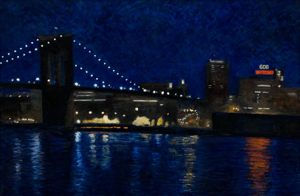 Brooklyn Bridge 2, oil on panel, 17.5" x 26"