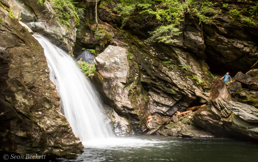 Bingham Falls on Smuggler's Notch in Stowe, VT
