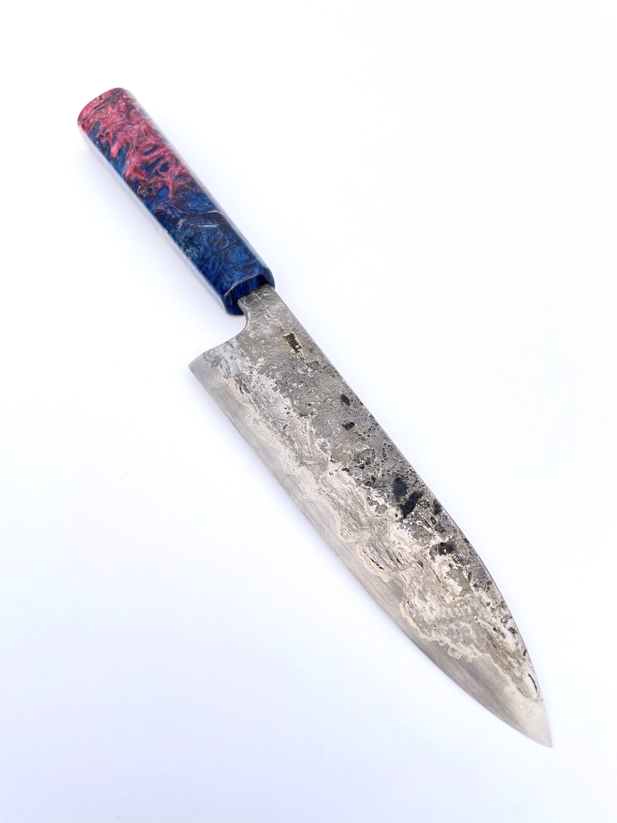 6" Hitachi Blue San Mai Utility Knife