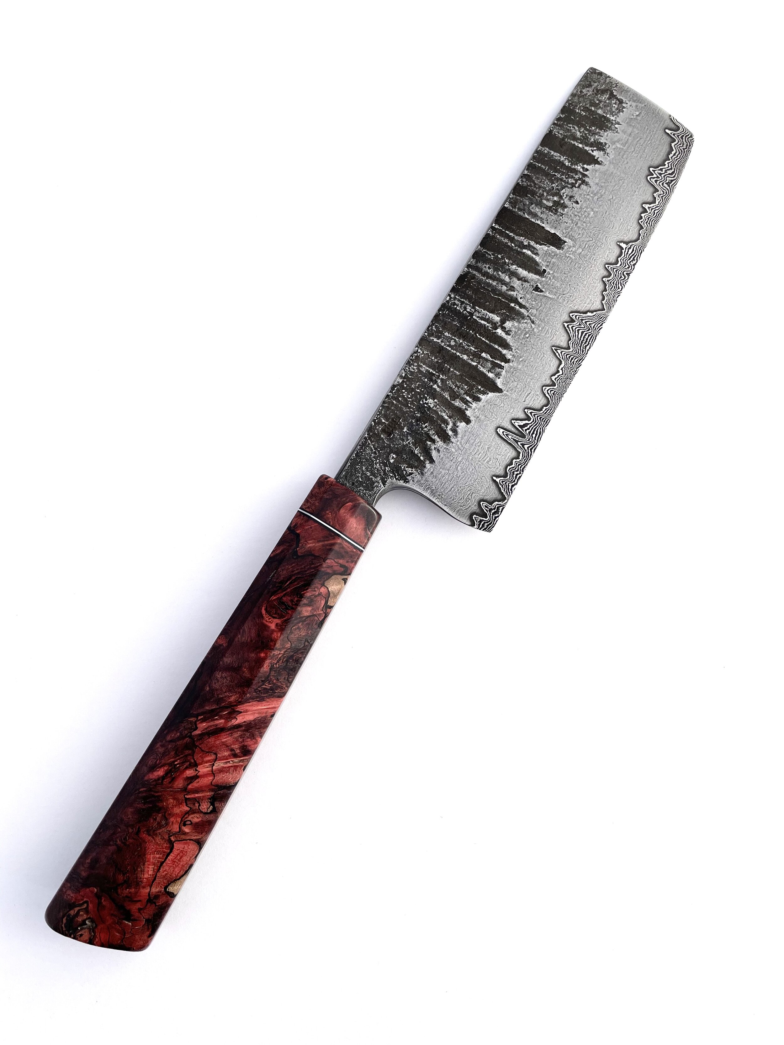 6.25" San Mai Damascus Nakiri