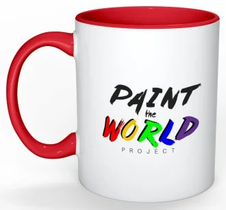PWP Colorful "Be the change..." Mugs (Multiple Colors Available)