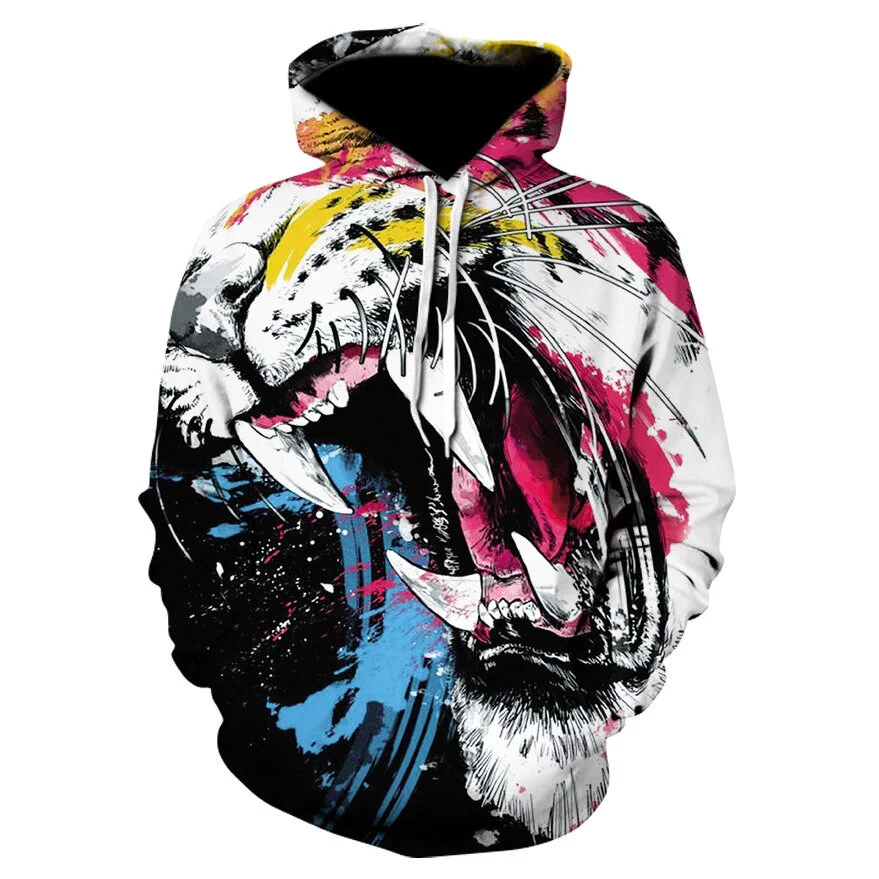 "Painted Tiger Strike" Hoodie