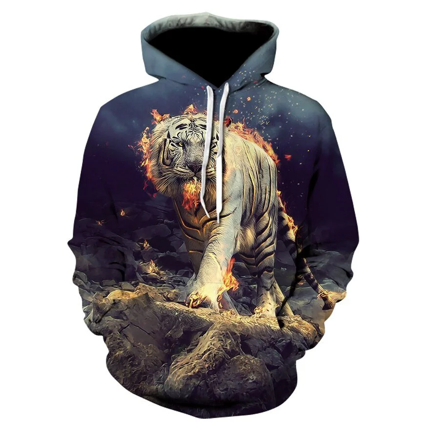 "White Tiger A-blazed" Hoodie