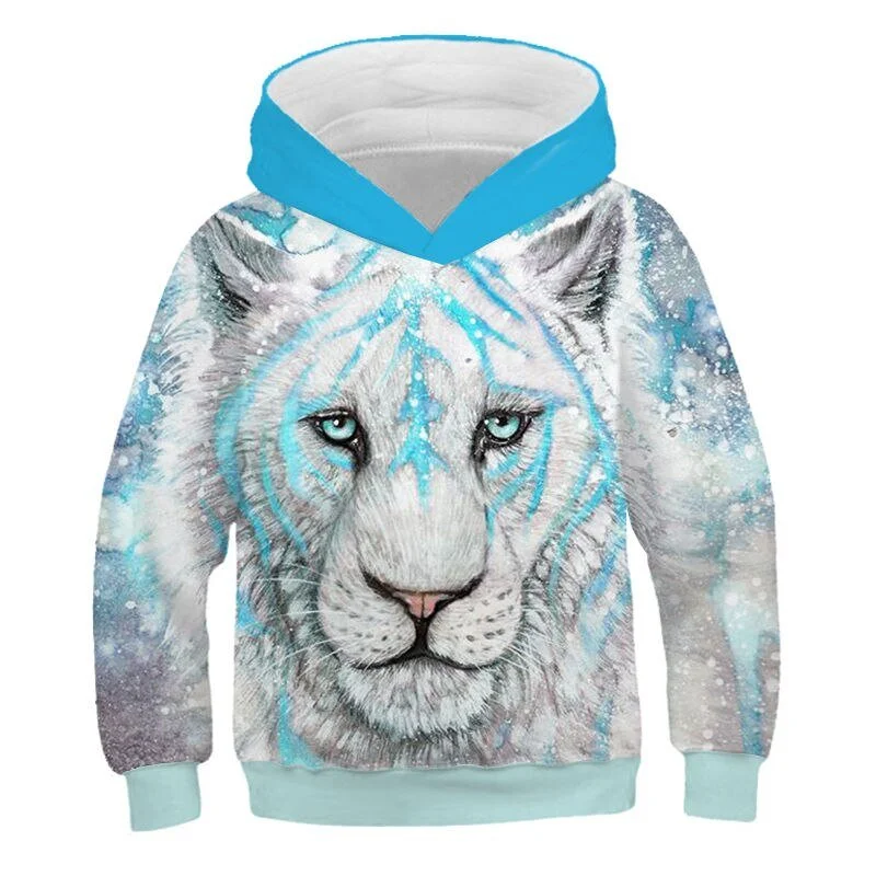"Baby Blue White Lightning" Junior Hoodie
