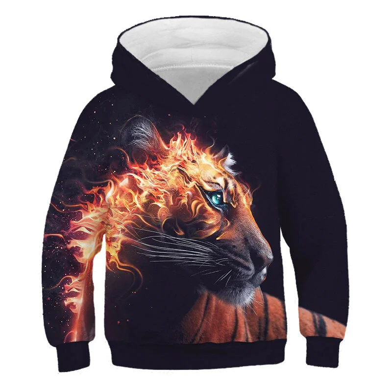 "Baby Fire Tiger" Junior Hoodie