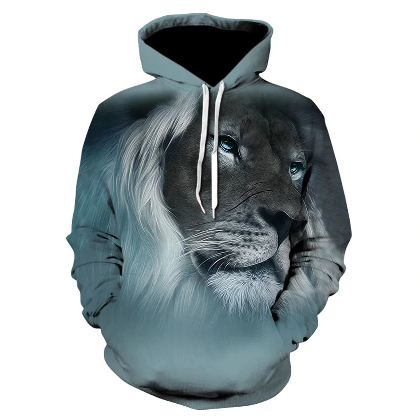 "Grandpa Gray Lion" Hoodie