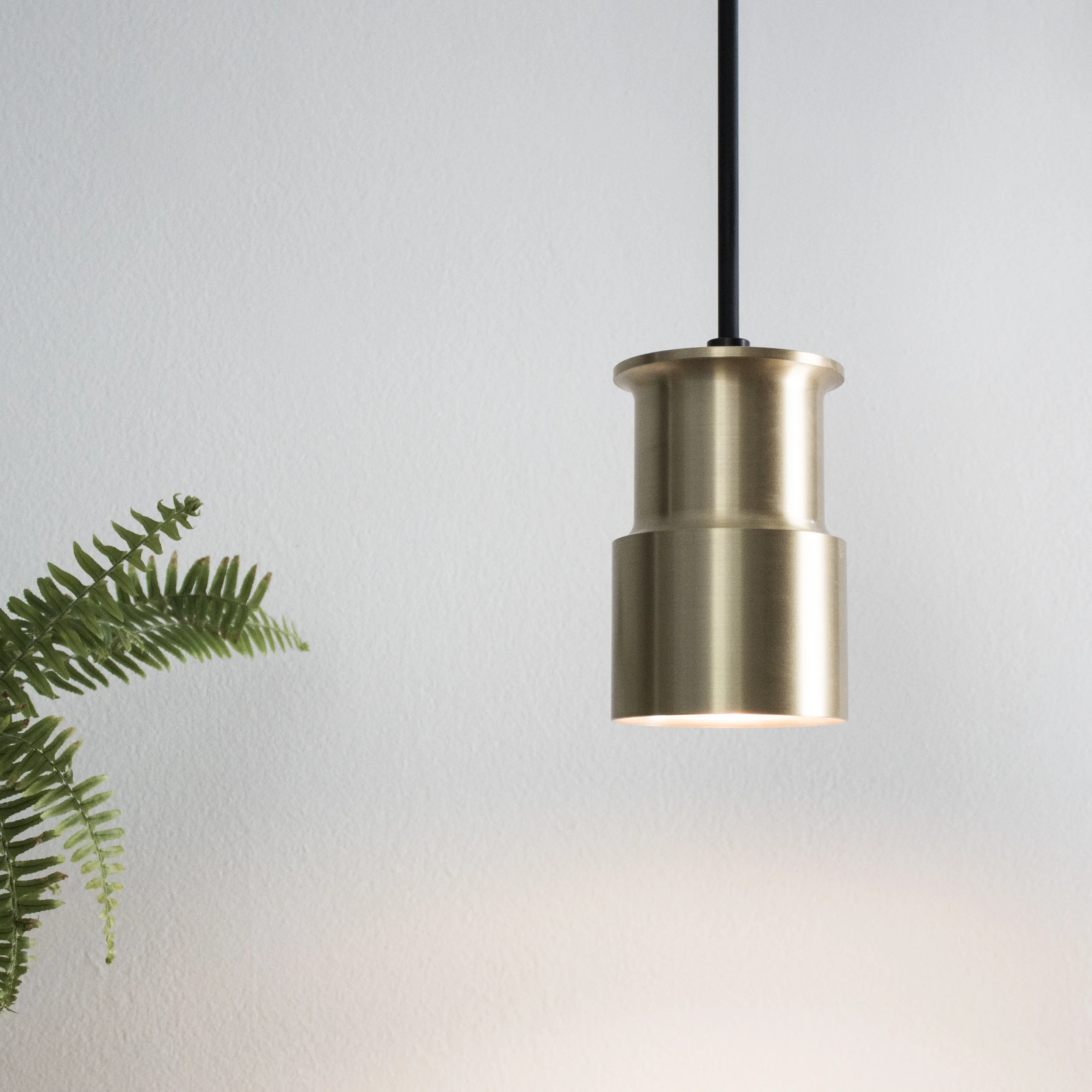 Bowden Pendant in Natural Brass Finish