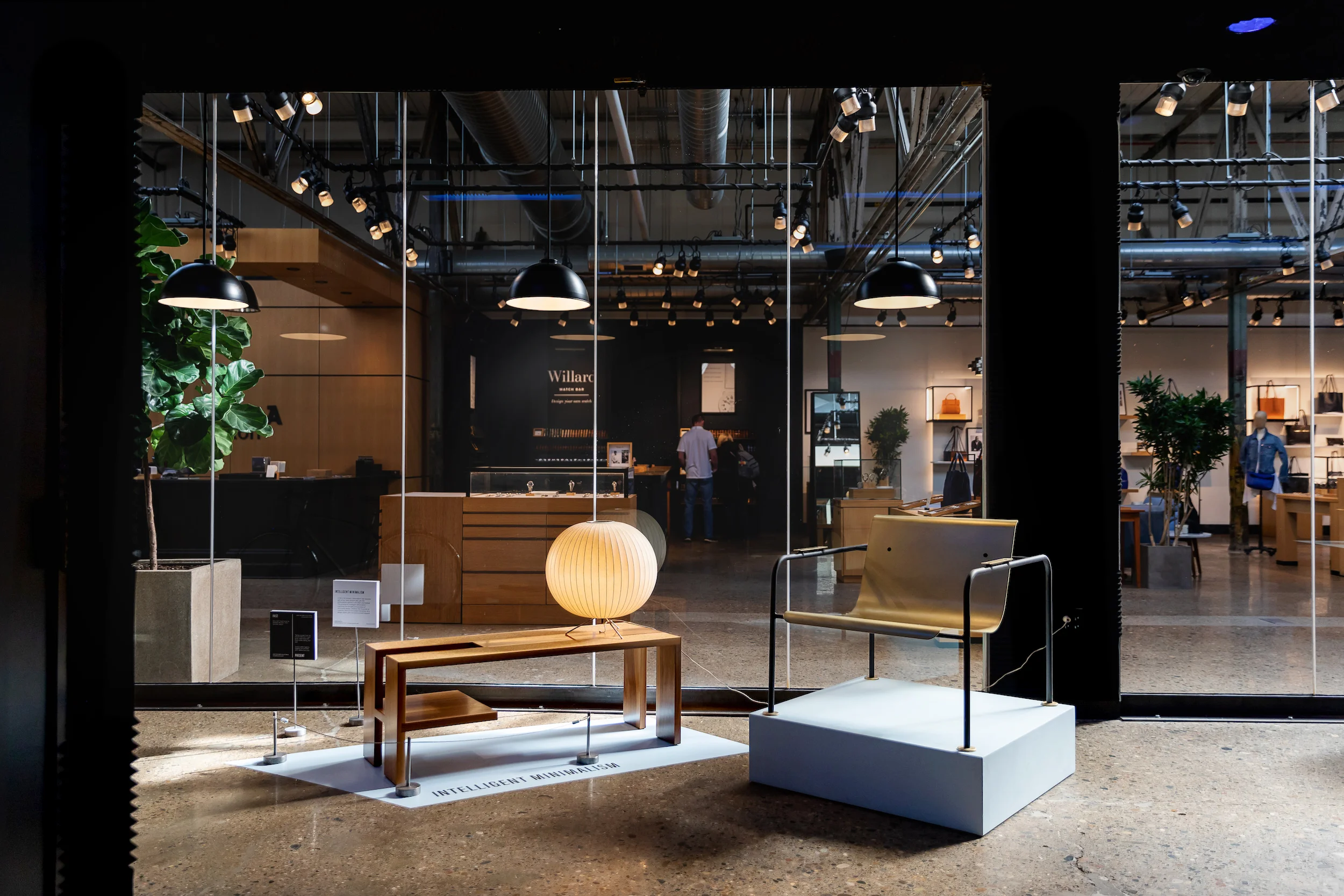 SHAPE Preview Exhibition at the Shinola Flagship Store for Detroit Month of Design 2018. Featuring Works by George Nelson, DuBois Collection and Colin Tury. Photo x Michelle and Chris Gerard.