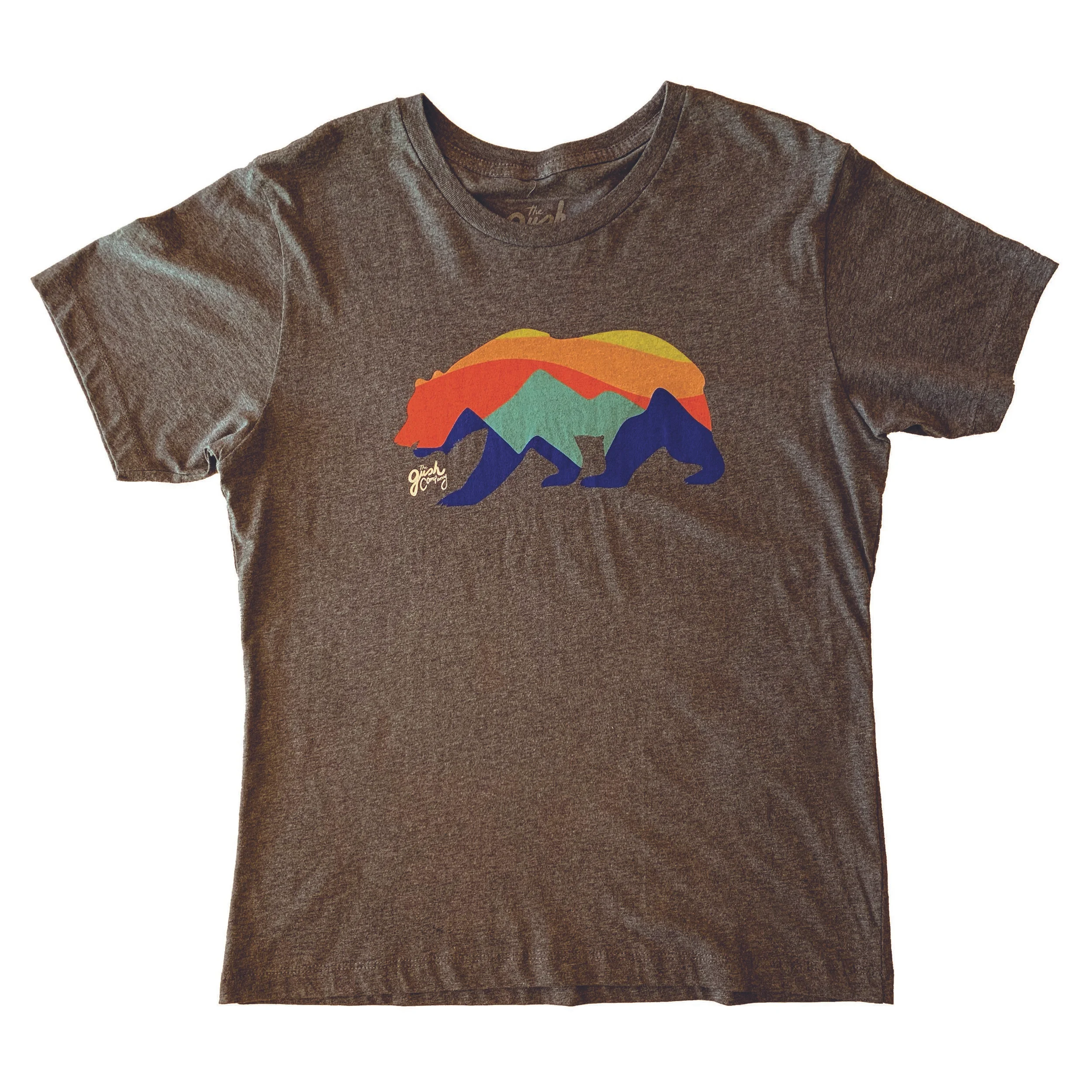 Unisex California Bear Tee - Heather Grey